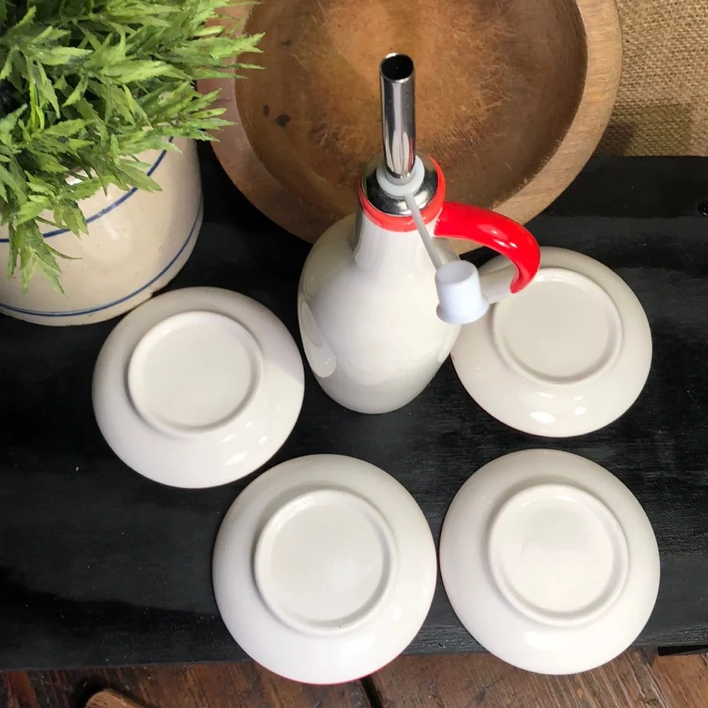 Oil Carafe Set Snacks Bread Herb Serving Set